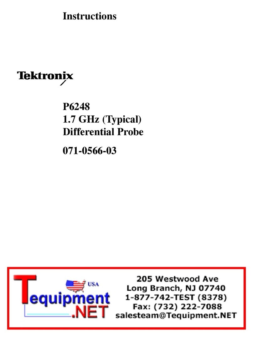 Tektronix P6248 User manual Tektronix P6248 User manual