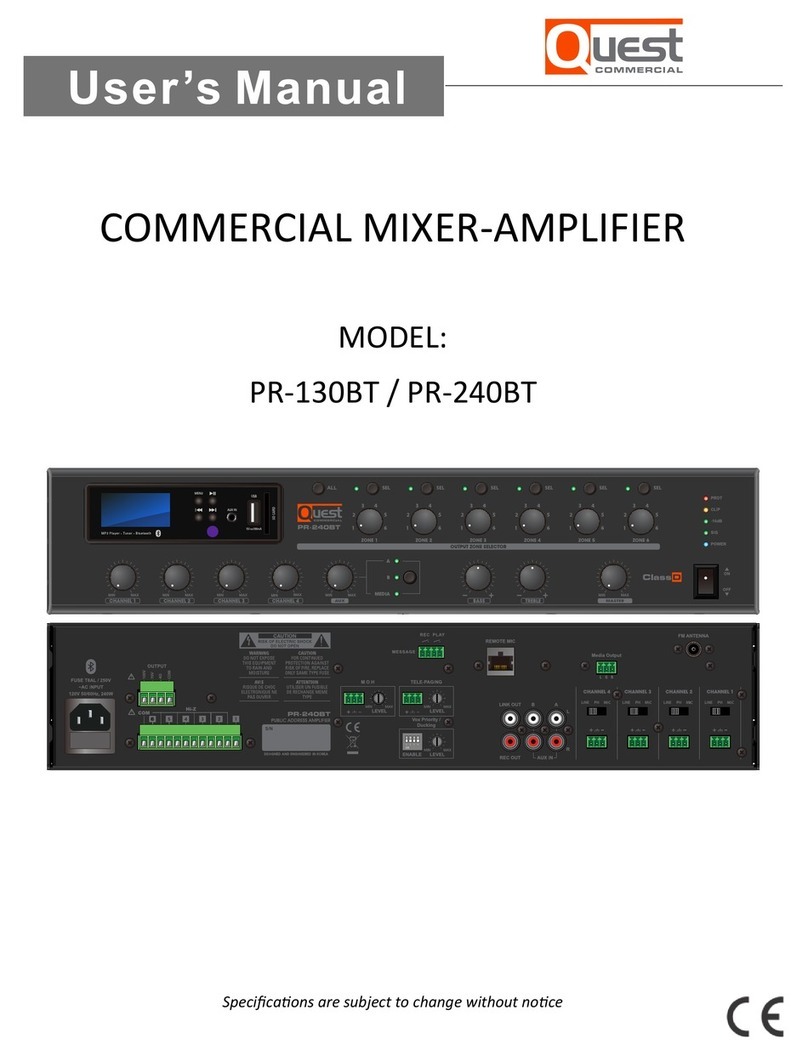 Quest Engineering PR-130BT user manual