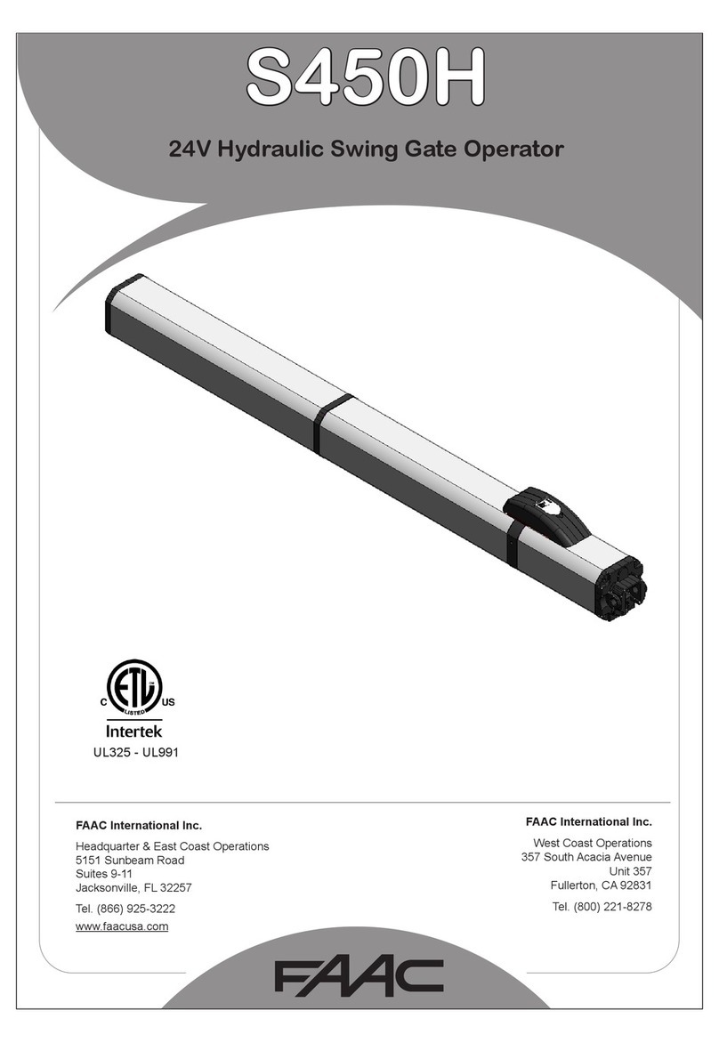 FAAC S450 instruction manual