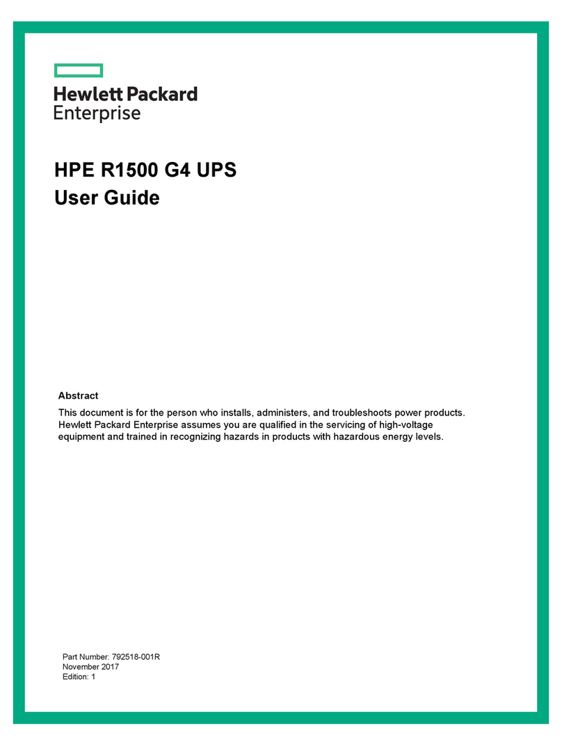 HP Enterprise R1500 G4 UPS User manual