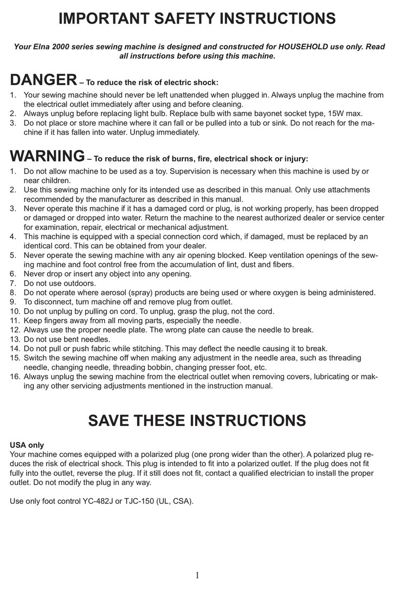 ELNA 2000 Series User manual