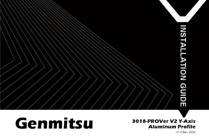 Genmitsu 3018-PROVer V2 Y-Axis User manual Genmitsu 3018-PROVer V2 Y-Axis User manual