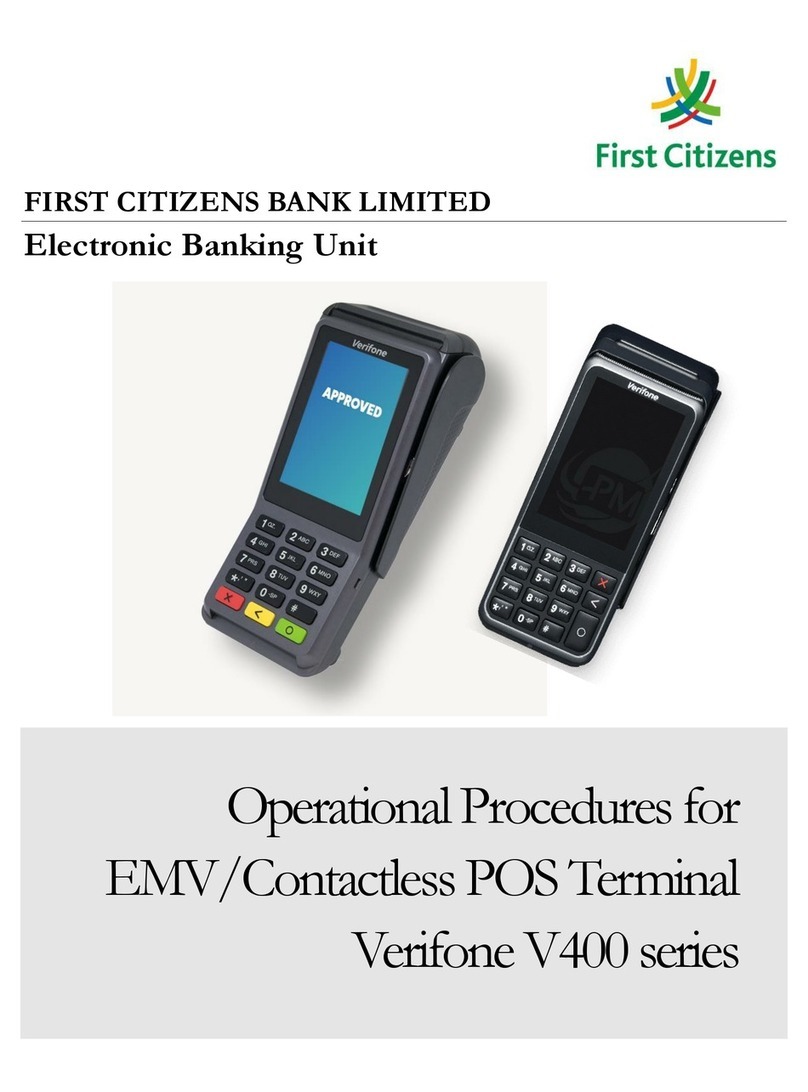 VeriFone V400 Series Operational Procedures Guide