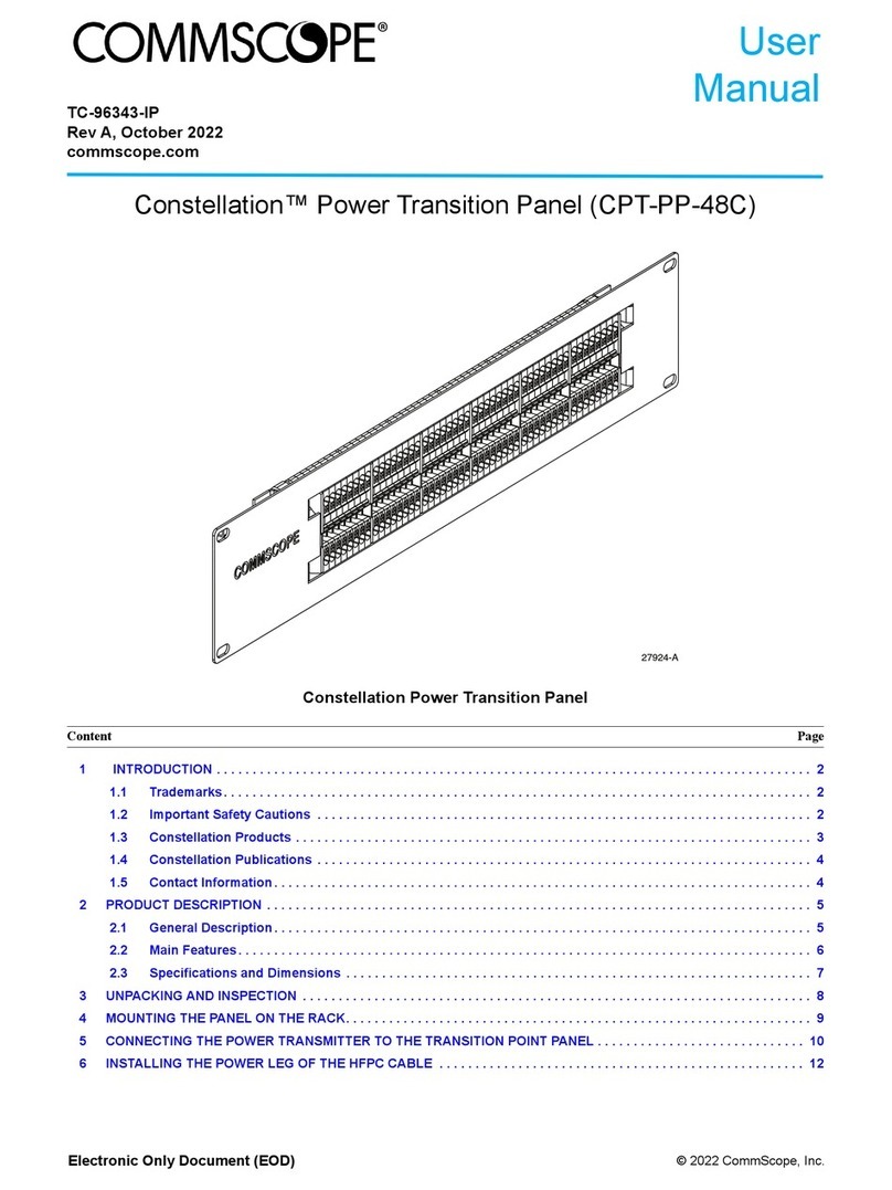 CommScope Constellation CPT-PP-48C user manual CommScope Constellation CPT-PP-48C user manual