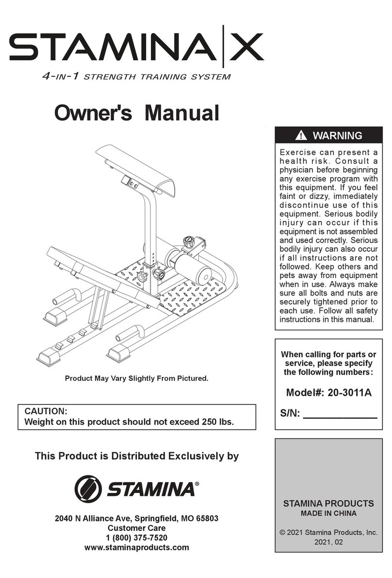 Stamina X 20-3011A User manual