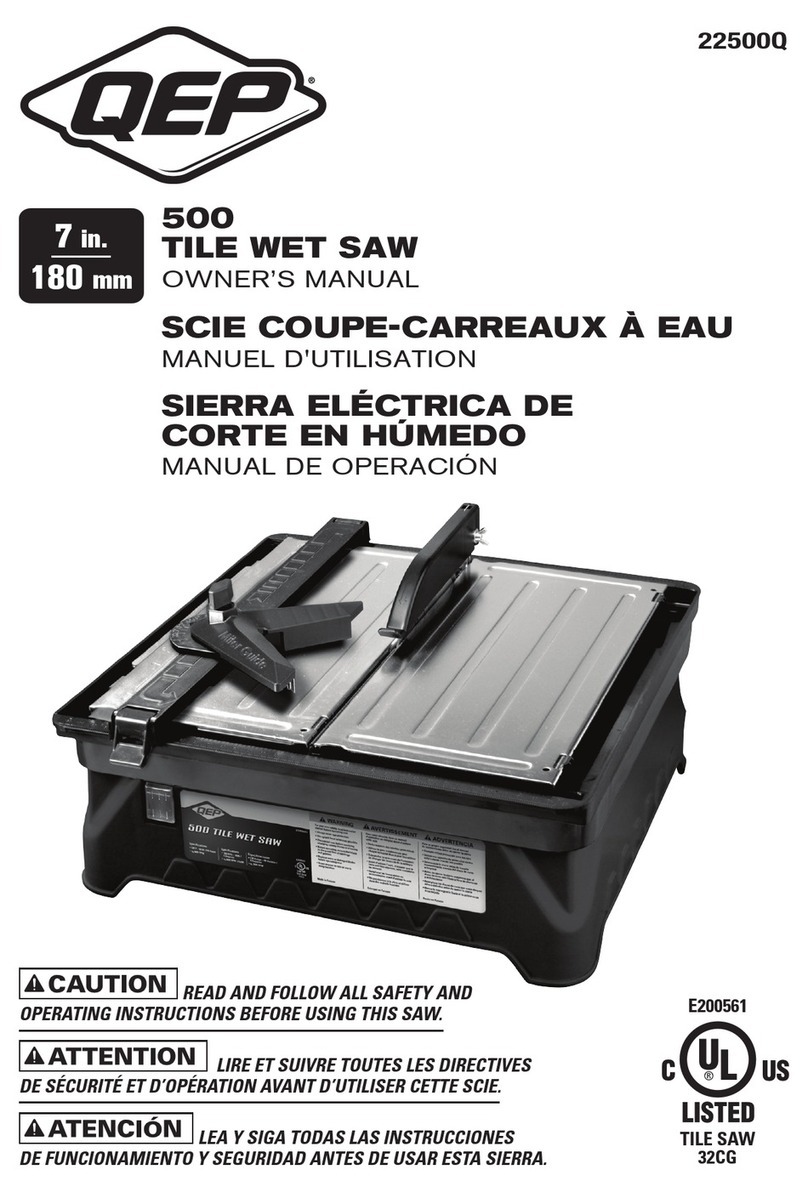 QEP 22500Q User manual