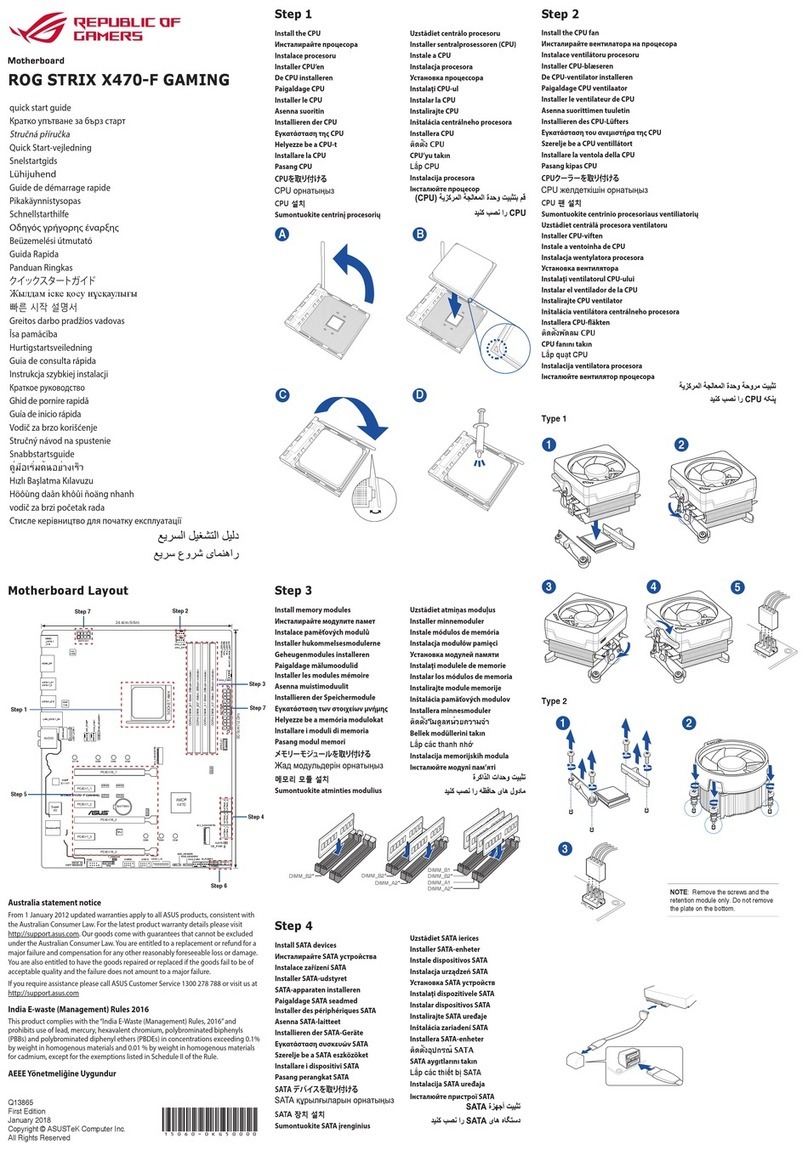 Asus ROG STRIX X470-F GAMING User manual