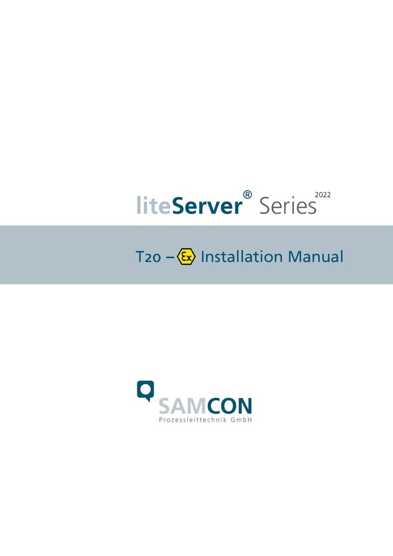 Samcon liteServer T20 Series installation manual