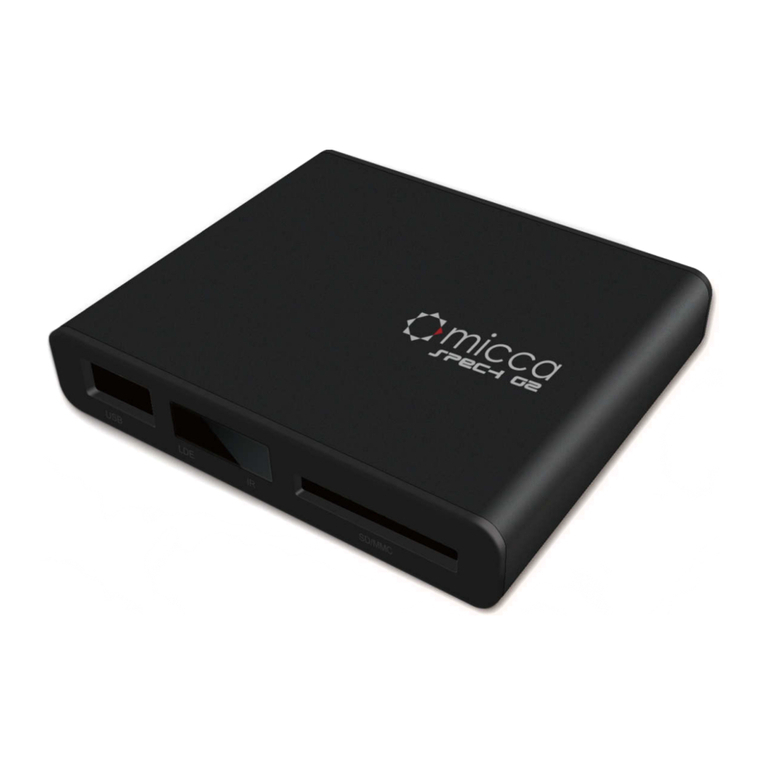 Micca Speck G2 User manual