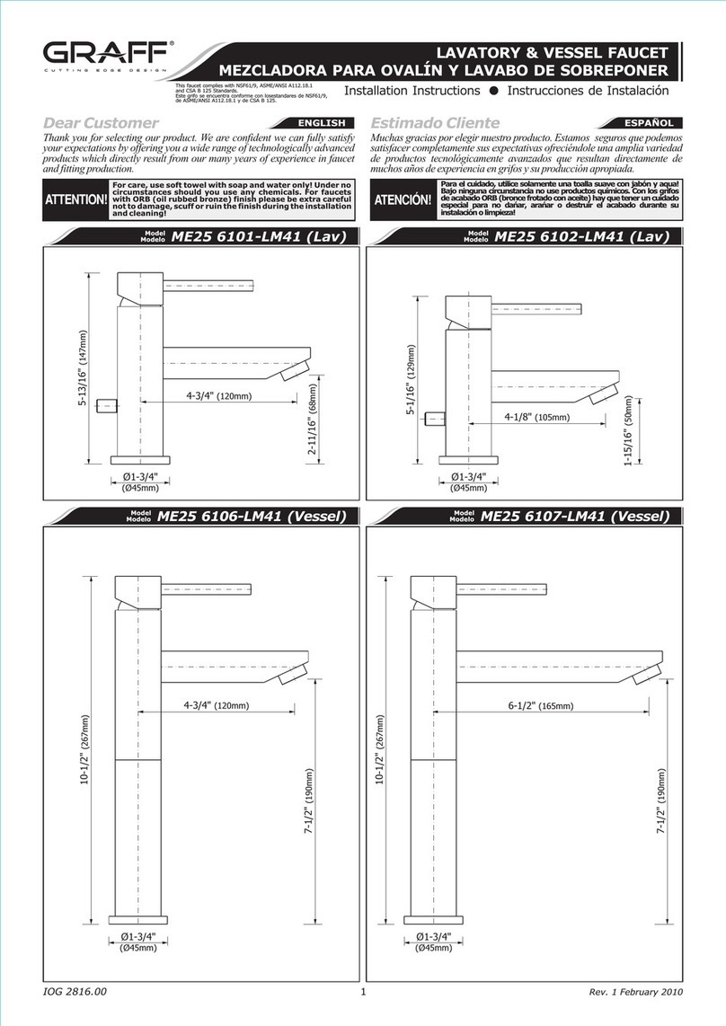 Graff ME25 6101-LM41 User manual