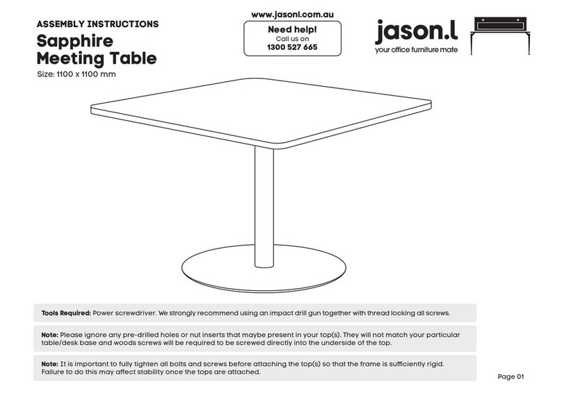Jason.L Sapphire Meeting Table User manual Jason.L Sapphire Meeting Table User manual