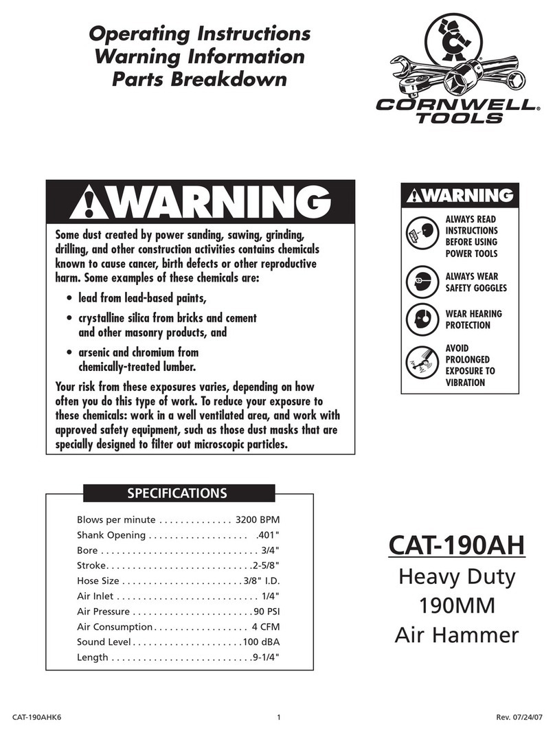 Cornwell Tools CAT-190AH User manual