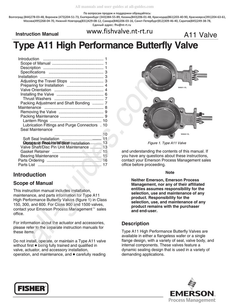 Emerson Fisher A11 instruction manual