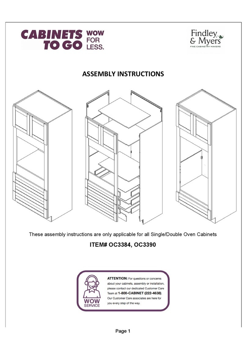 CABINETS TO GO Findley & Myers OC3384 Assembly instructions CABINETS TO GO Findley & Myers OC3384 Assembly instructions