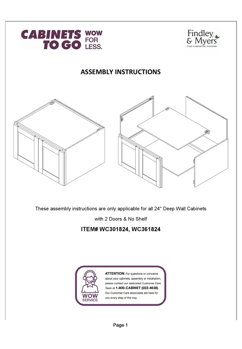 CABINETS TO GO Findley & Myers WC301824 Assembly instructions CABINETS TO GO Findley & Myers WC301824 Assembly instructions