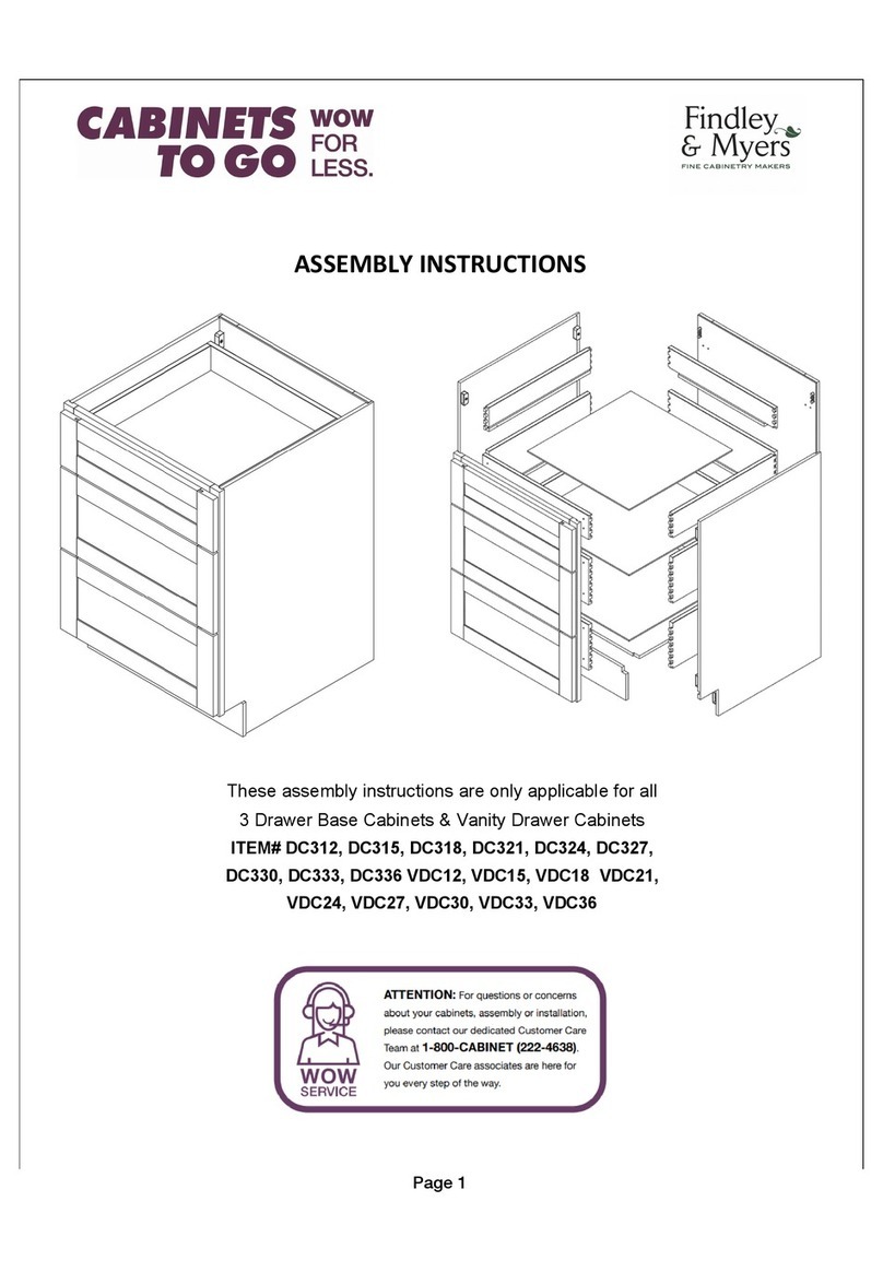 CABINETS TO GO Findley & Myers DC312 Assembly instructions CABINETS TO GO Findley & Myers DC312 Assembly instructions