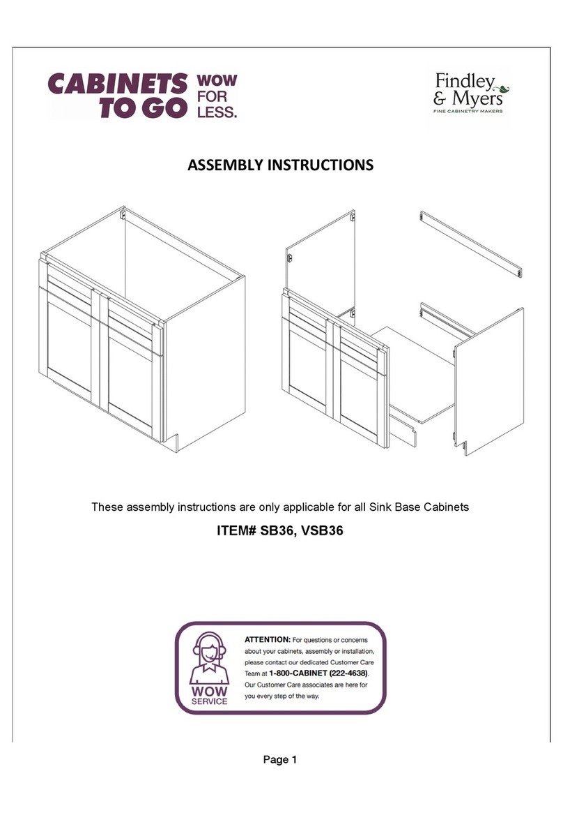 CABINETS TO GO Findley & Myers SB36 Assembly instructions CABINETS TO GO Findley & Myers SB36 Assembly instructions