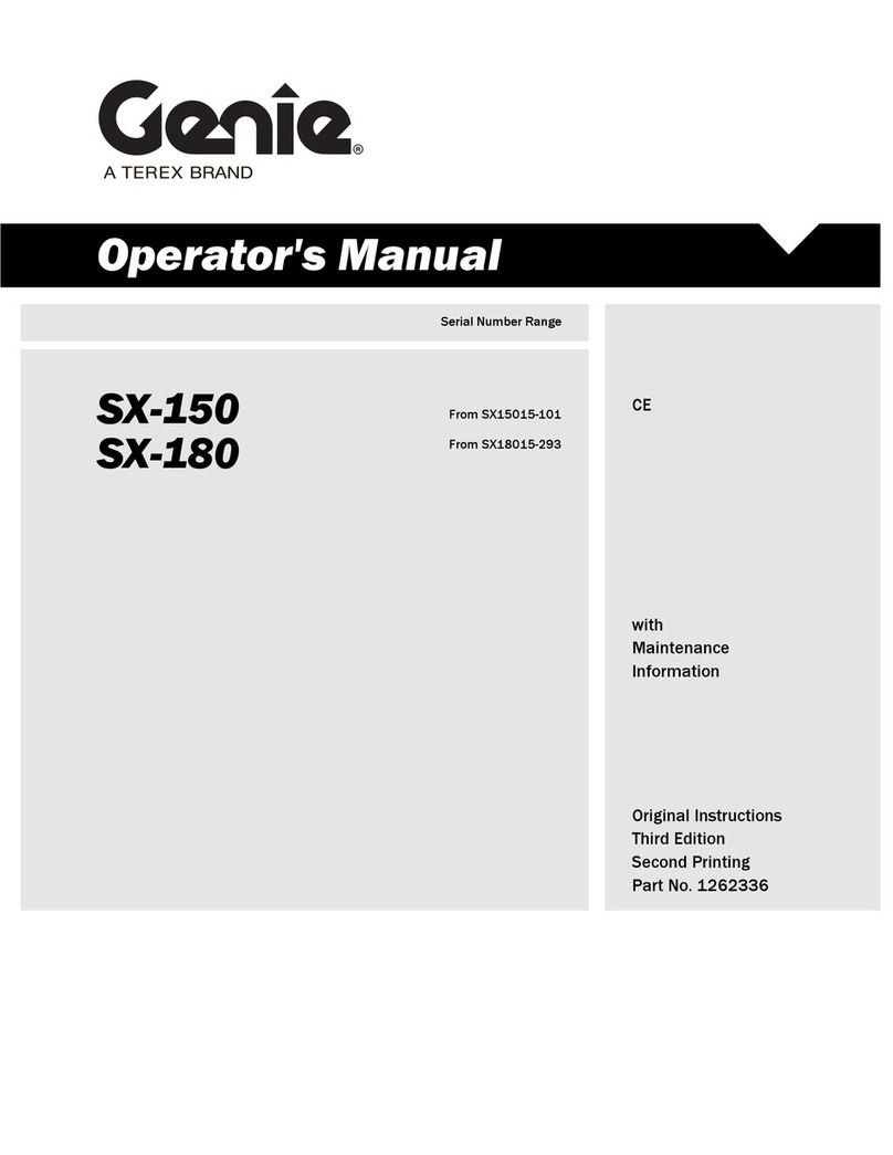 Terex SX15015-101 Operator's manual