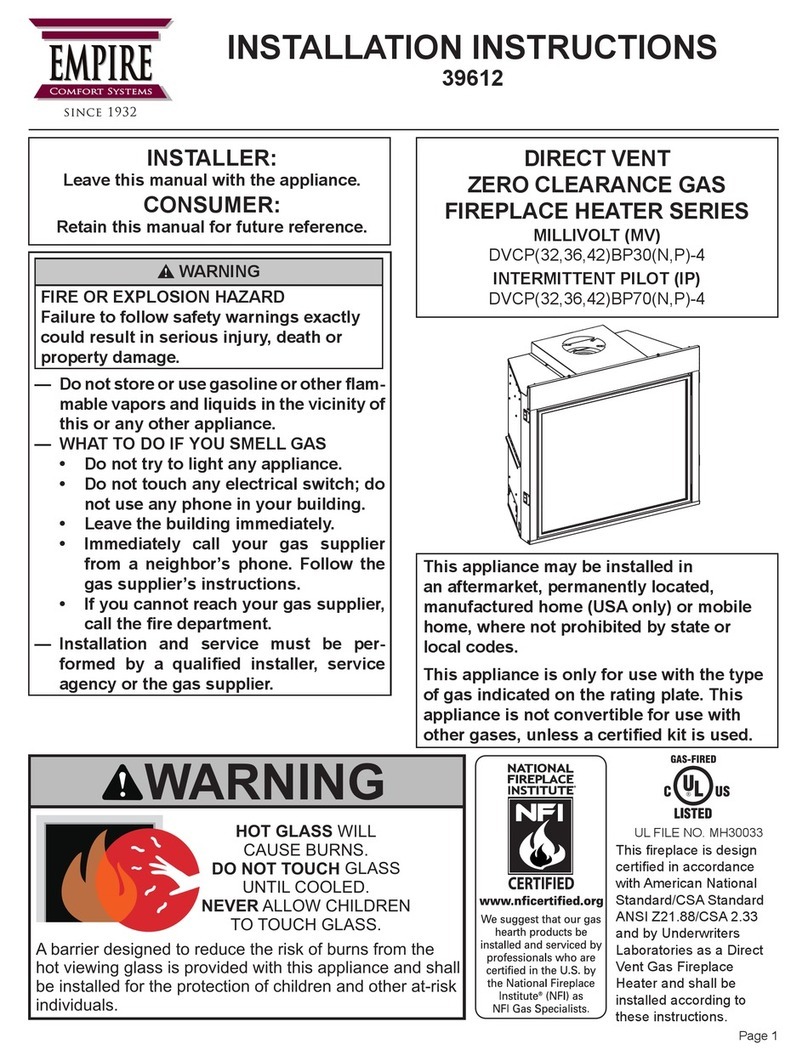 Empire DVCP32BP30N-4 installation instructions