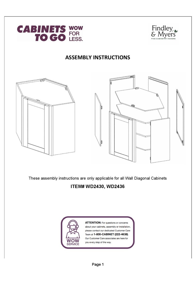CABINETS TO GO Findley & Myers WD2430 User manual CABINETS TO GO Findley & Myers WD2430 User manual