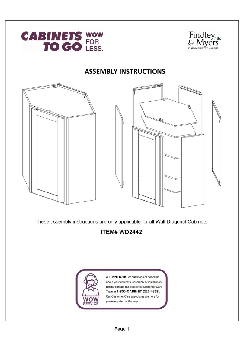 CABINETS TO GO Findley & Myers WD2442 User manual CABINETS TO GO Findley & Myers WD2442 User manual
