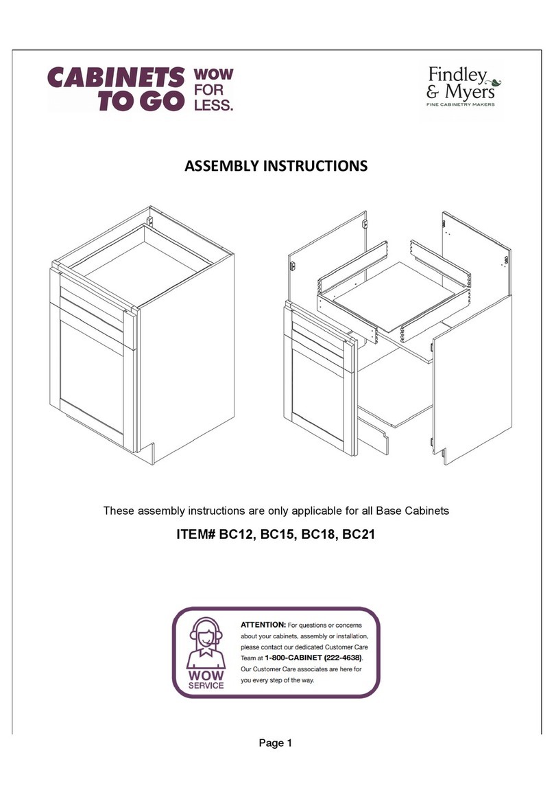 CABINETS TO GO Findley & Myers BC12 Assembly instructions CABINETS TO GO Findley & Myers BC12 Assembly instructions