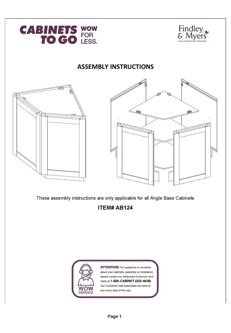 CABINETS TO GO Findley & Myers AB124 Assembly instructions CABINETS TO GO Findley & Myers AB124 Assembly instructions
