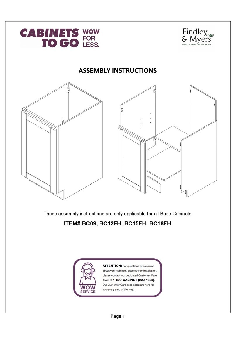 CABINETS TO GO Findley & Myers BC09 Assembly instructions CABINETS TO GO Findley & Myers BC09 Assembly instructions