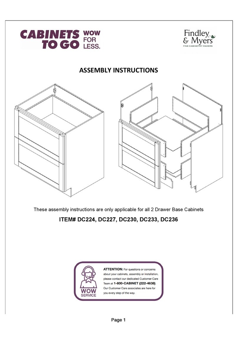 CABINETS TO GO Findley & Myers DC224 Assembly instructions