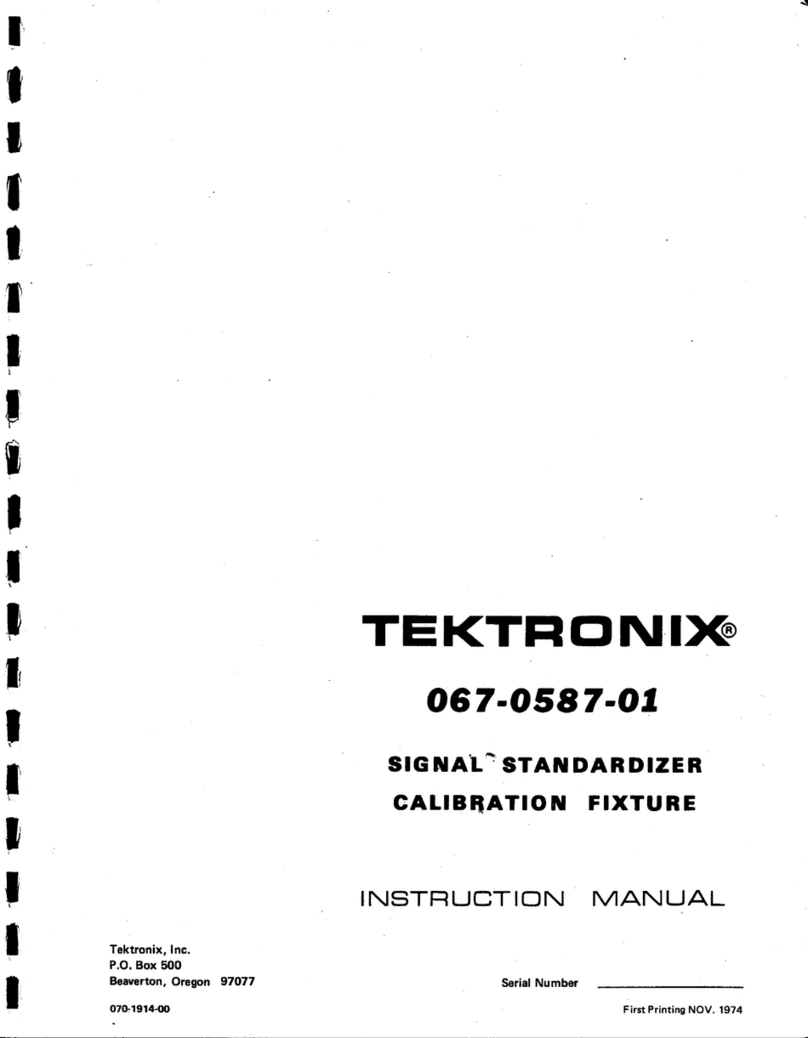 Tektronix 067-0587-01 User manual