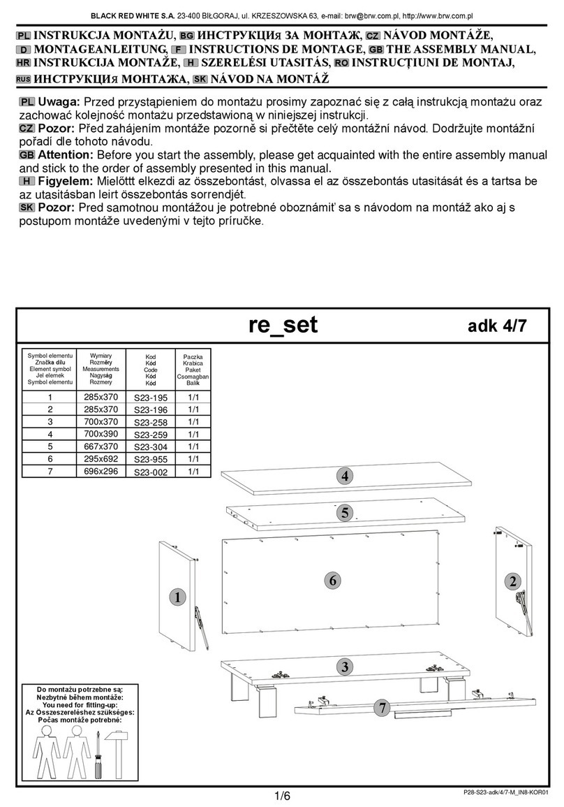 BRW re set adk 4/7 User manual