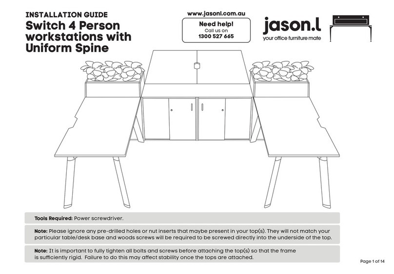 Jason.L Switch 4 Person workstations with Uniform... User manual