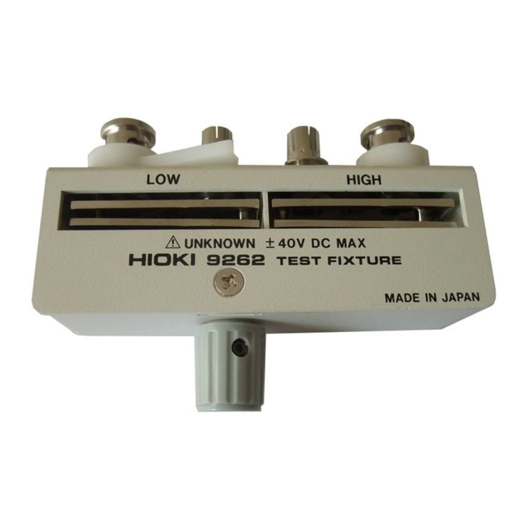 Hioki 9262 user manual