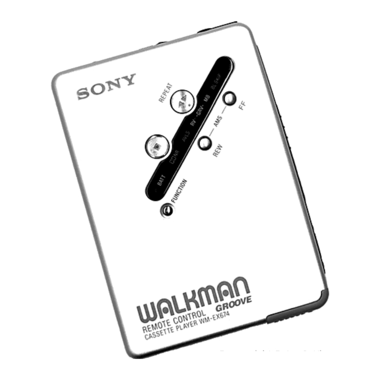 Sony Walkman WM-EX674 User manual