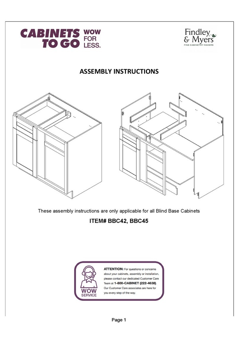 CABINETS TO GO Findley & Myers BBC42 Assembly instructions