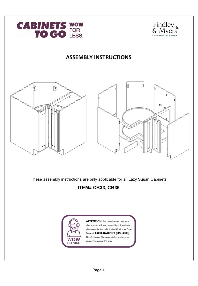 CABINETS TO GO Findley & Myers CB33 Assembly instructions CABINETS TO GO Findley & Myers CB33 Assembly instructions