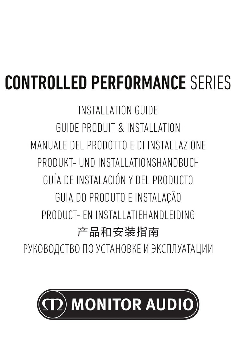 Monitor Audio Controlled Performance series User manual