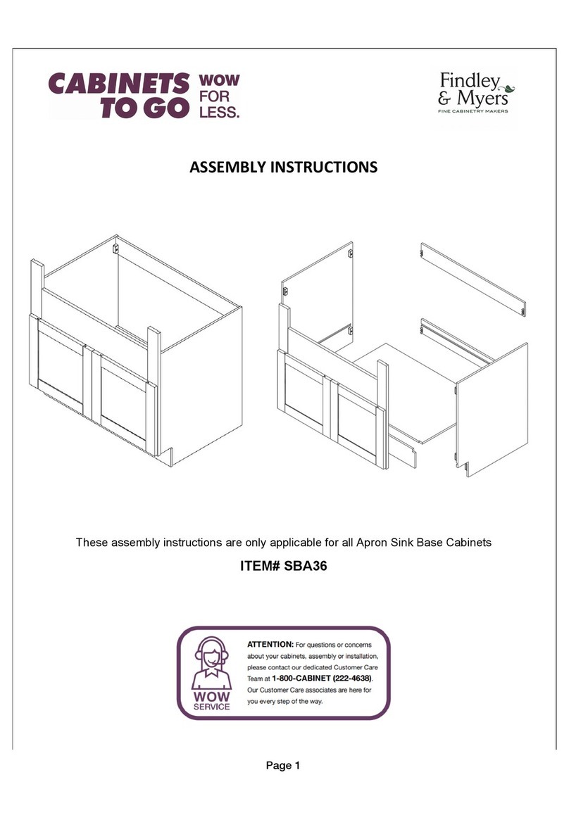 CABINETS TO GO Findley & Myers SBA36 Assembly instructions CABINETS TO GO Findley & Myers SBA36 Assembly instructions