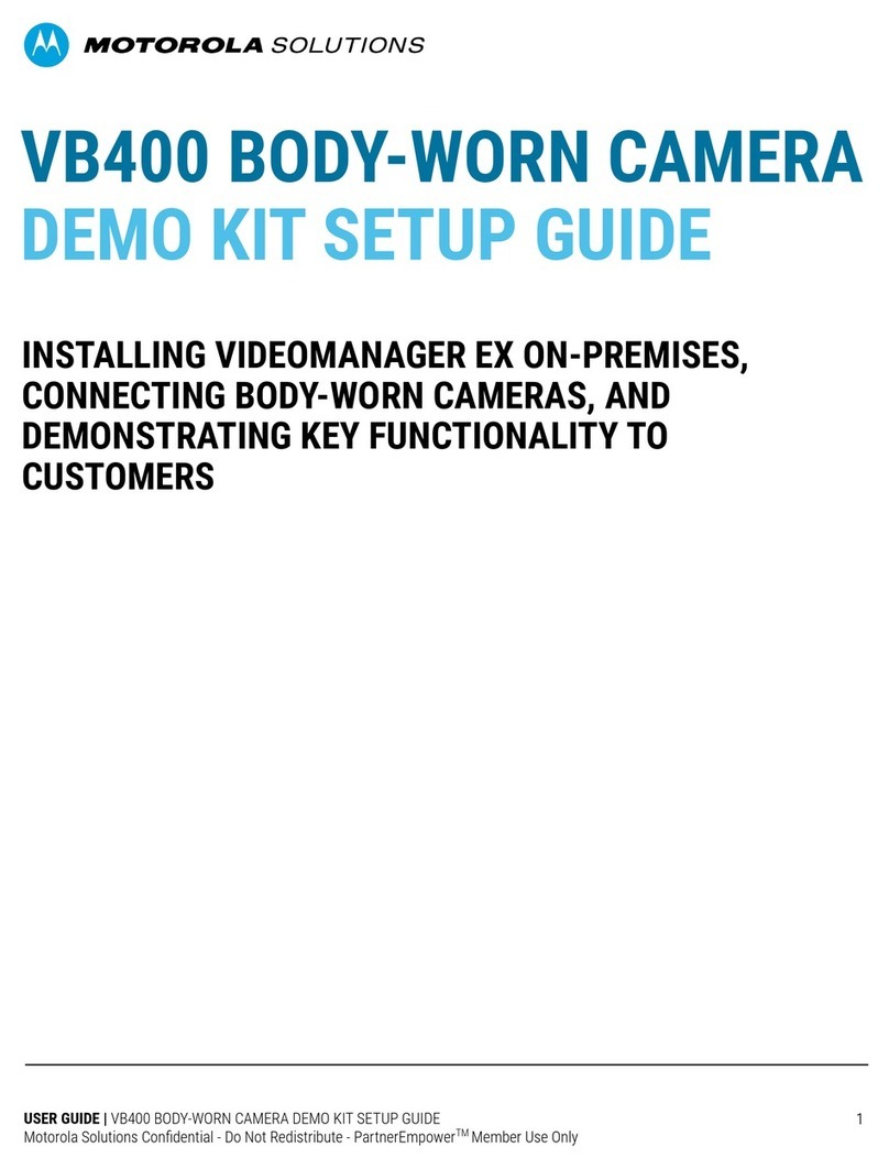 Motorola solutions edesix VIDEOBADGE VB-400 User manual Motorola solutions edesix VIDEOBADGE VB-400 User manual