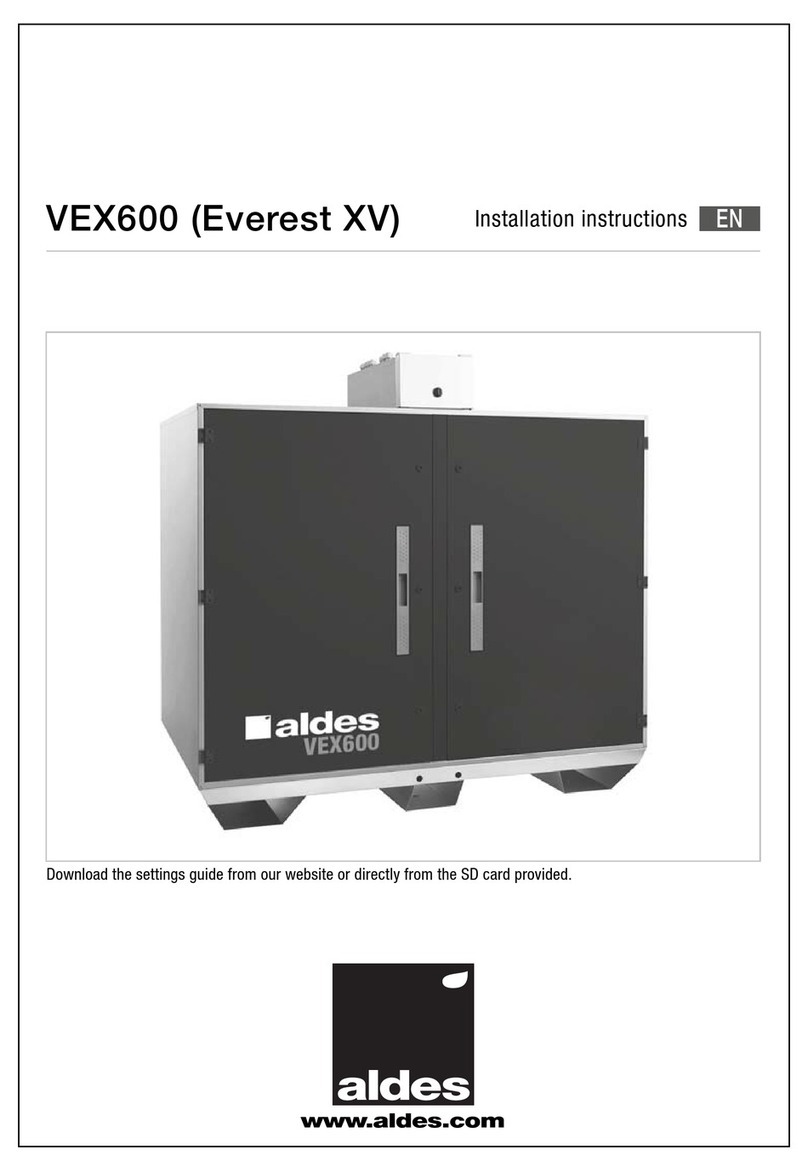 aldes VEX600 User manual