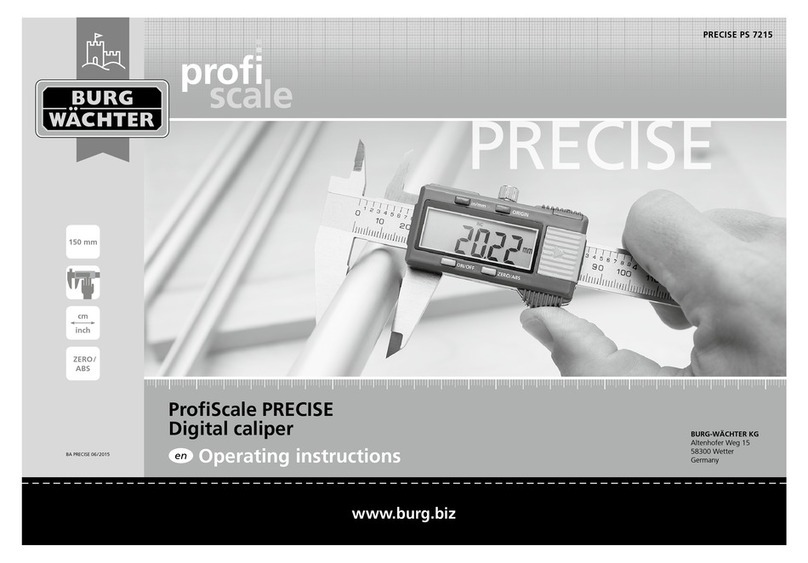 BURG WATCHER ProfiScale PRECISE PS 7215 operating instructions
