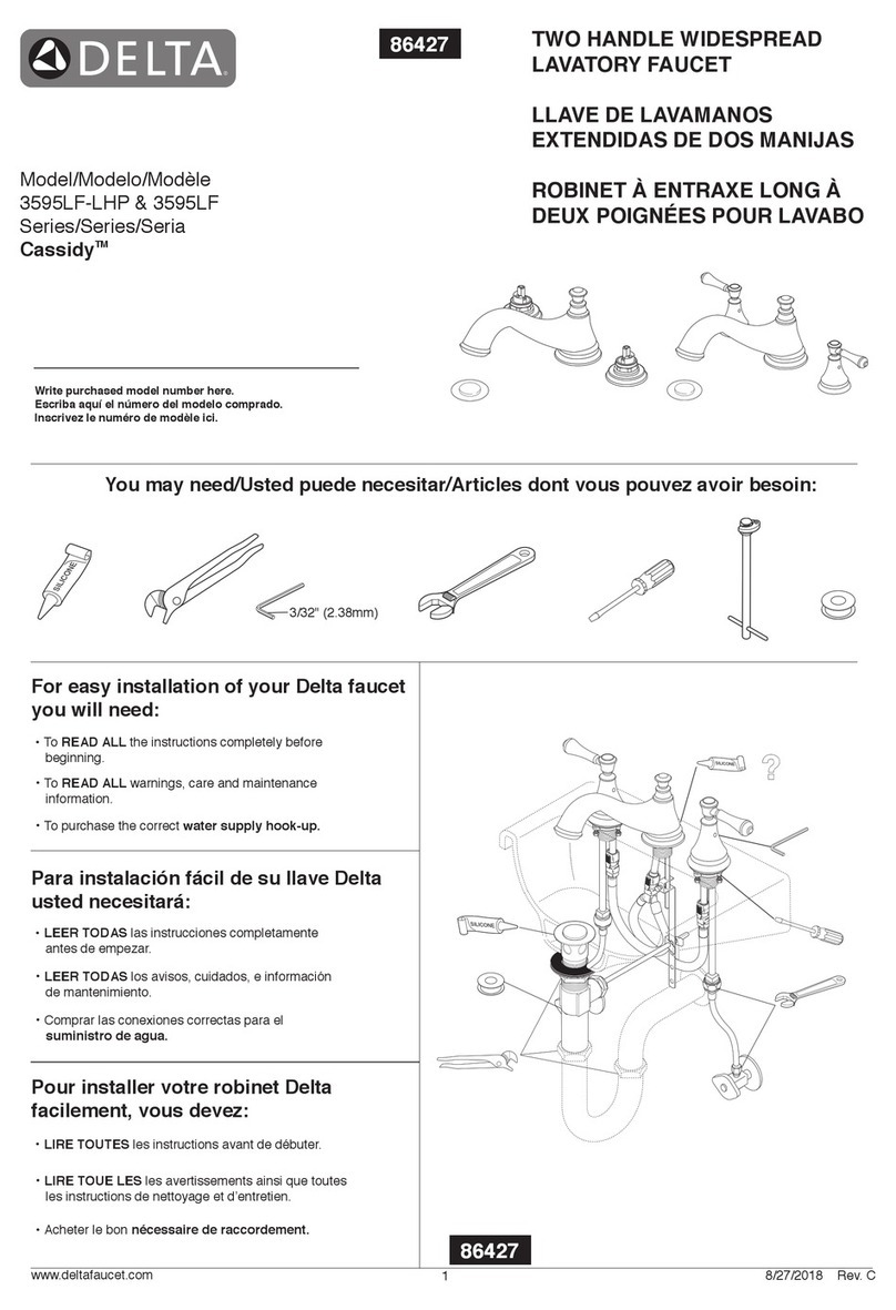 Delta Cassidy 3595LF-LHP User manual