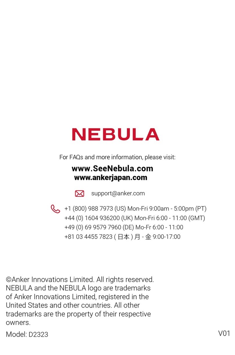 Anker Nebula Mars II Pro User manual