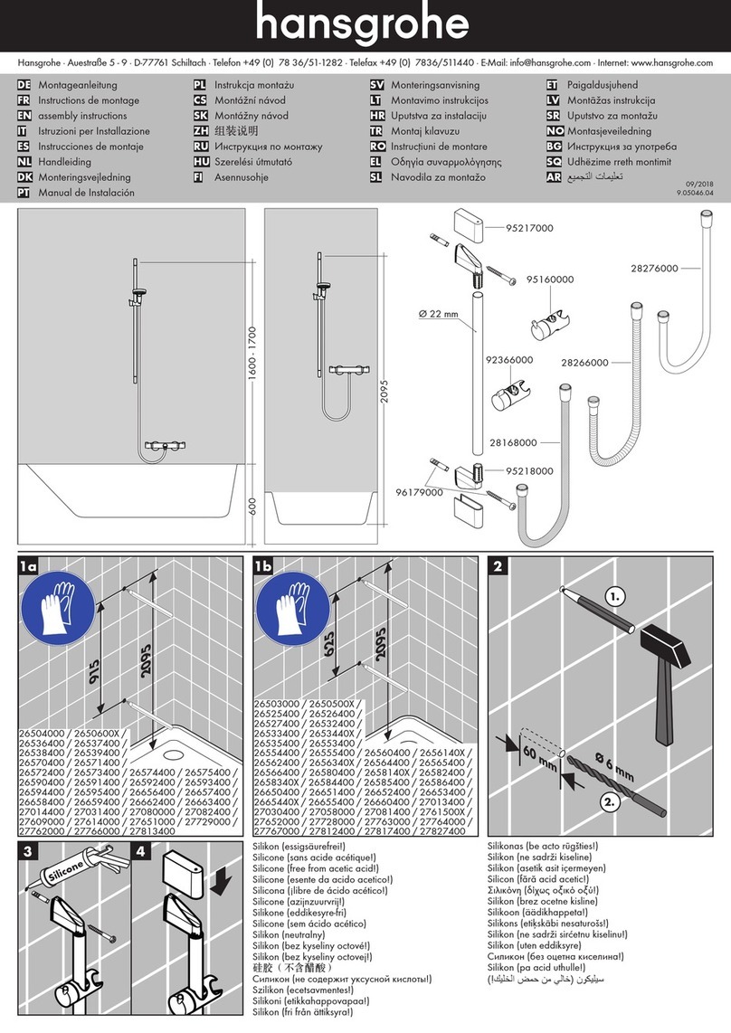 Hans Grohe Unica Crometta 2650600 Series User manual Hans Grohe Unica Crometta 2650600 Series User manual