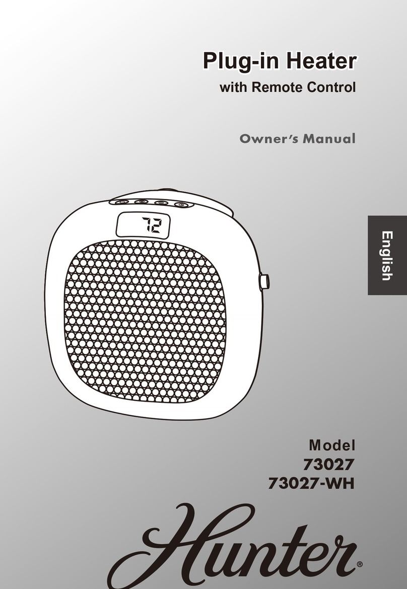 Hunter 73027-WH owner's manual