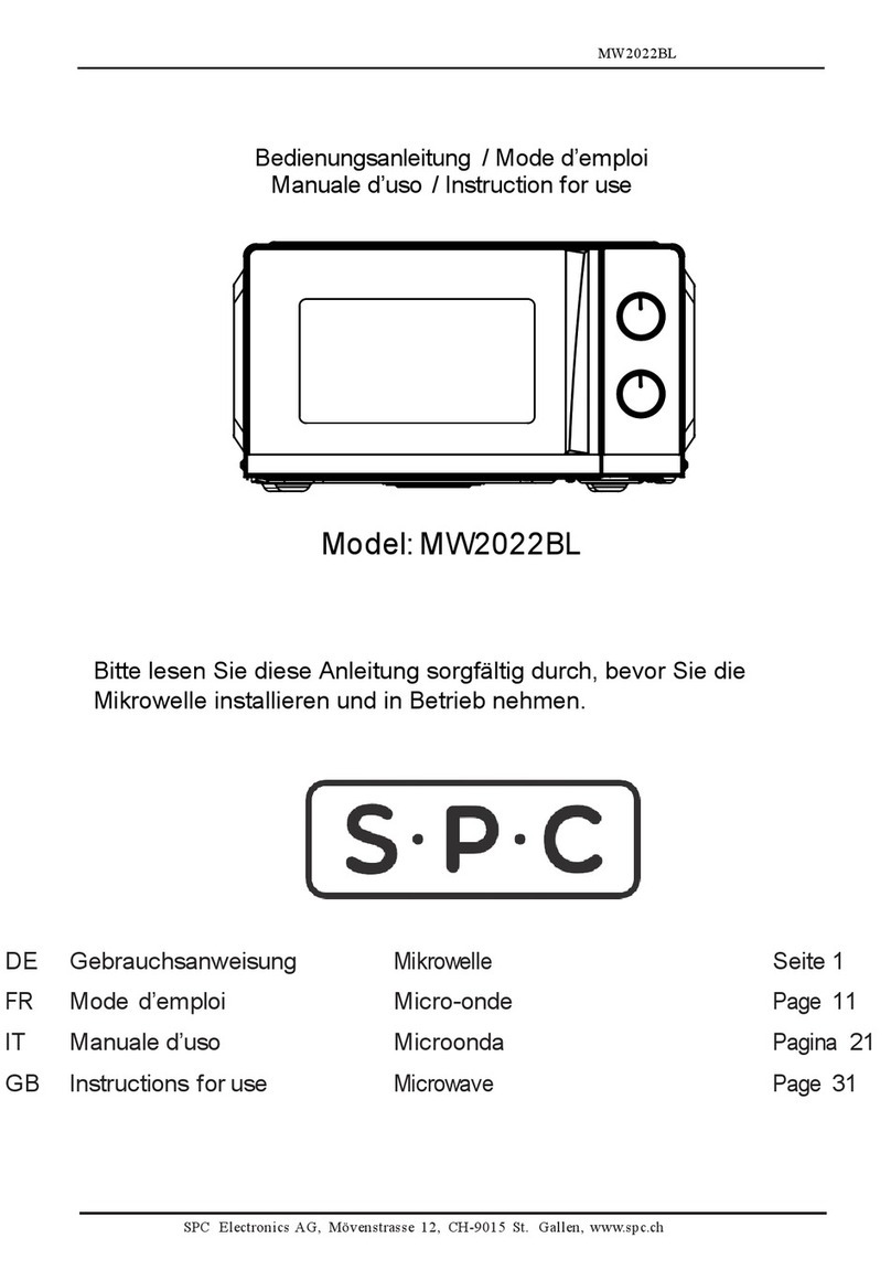 SPC MW2022BL Instructions for use