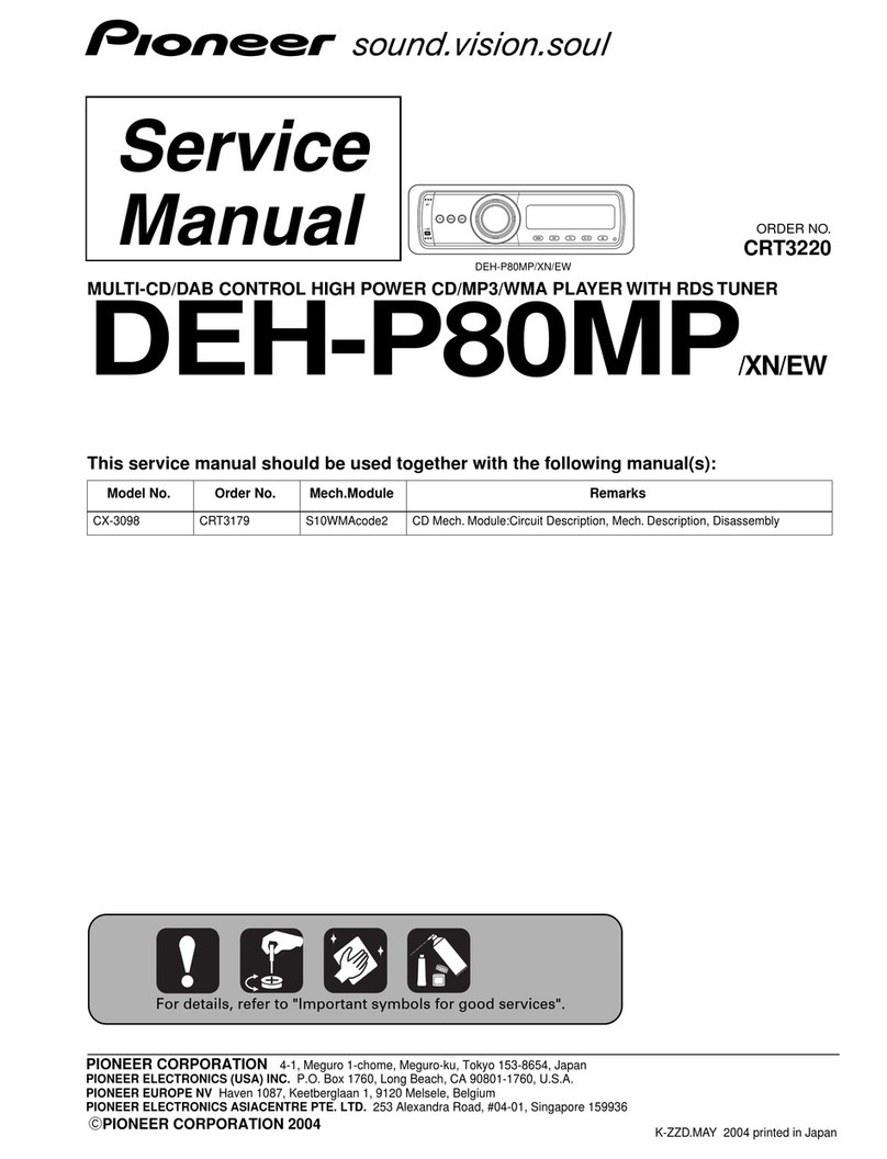 Pioneer DEH-P80MP/XN/EW Service manual