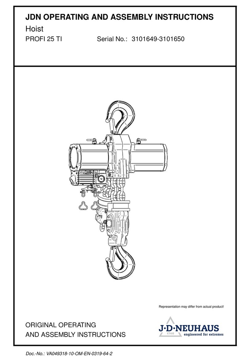 J. D. NEUHAUS PROFI 25 TI Operating and assembly instruction