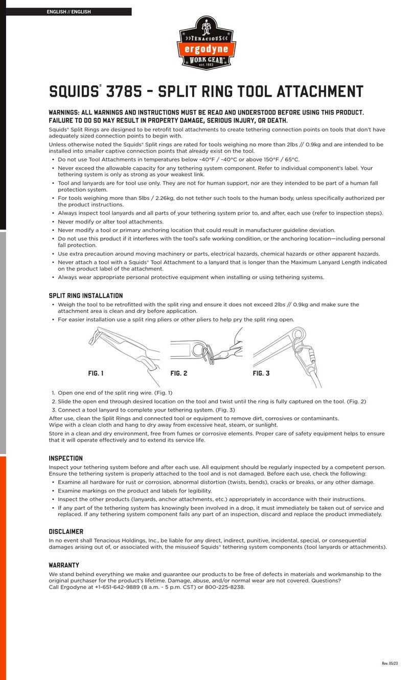 ERGODYNE SQUIDS 3785 quick start guide ERGODYNE SQUIDS 3785 quick start guide