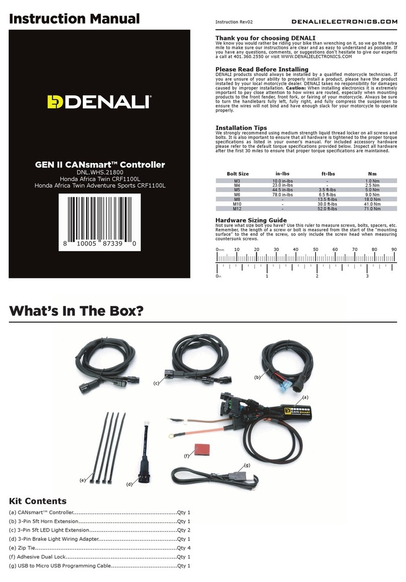 Denali GEN II CANsmart DNL.WHS.21800 instruction manual